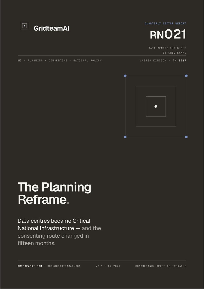 UK DC Planning Reform — cover