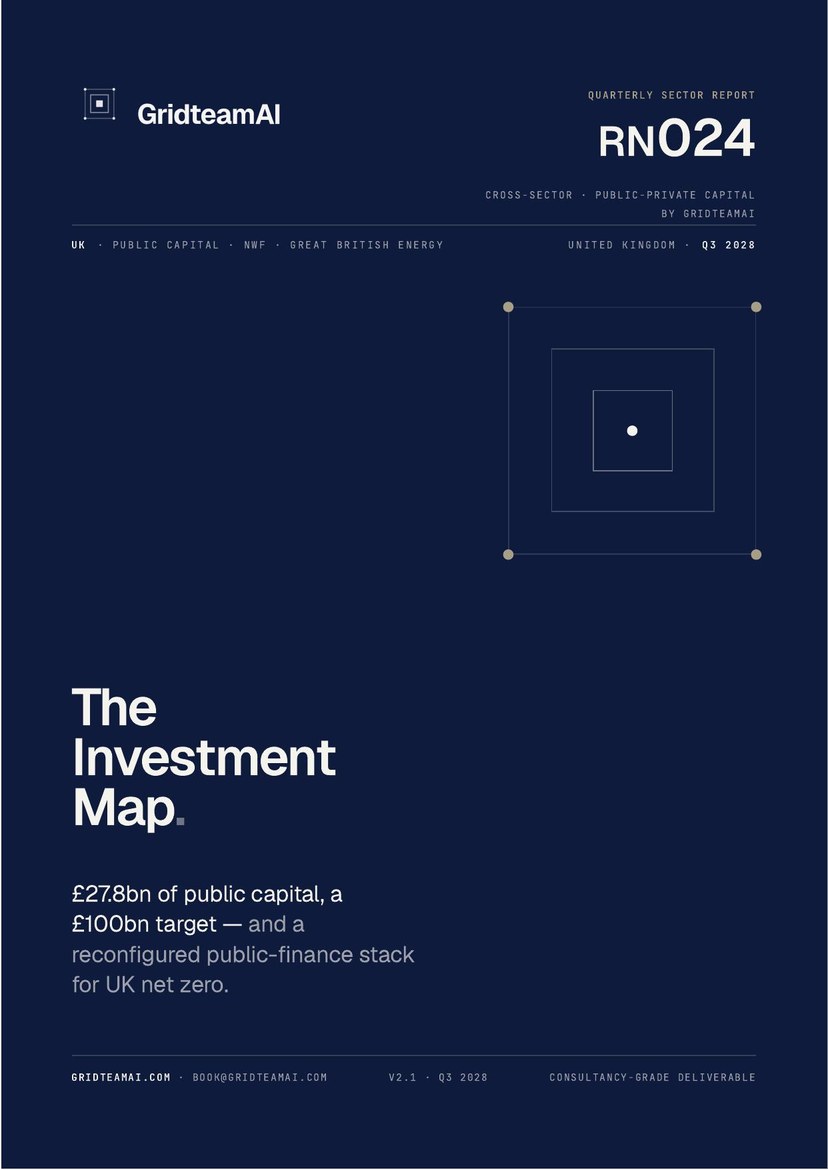 UK Net Zero Investment Map — cover