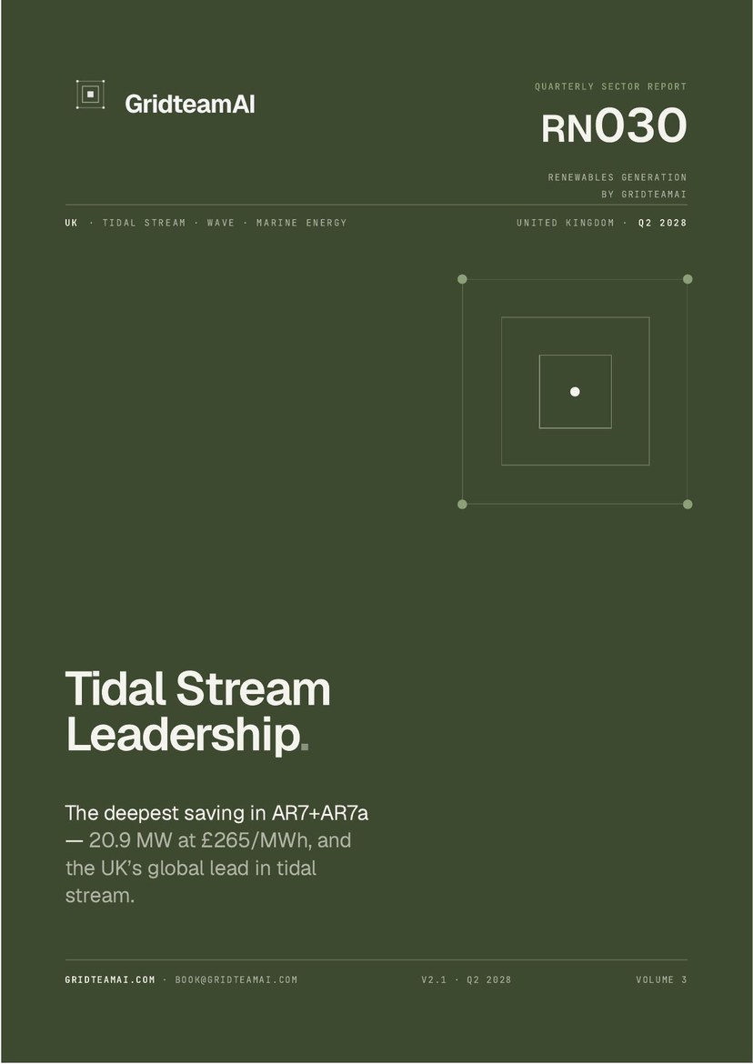 UK Tidal Stream + Marine Energy — cover