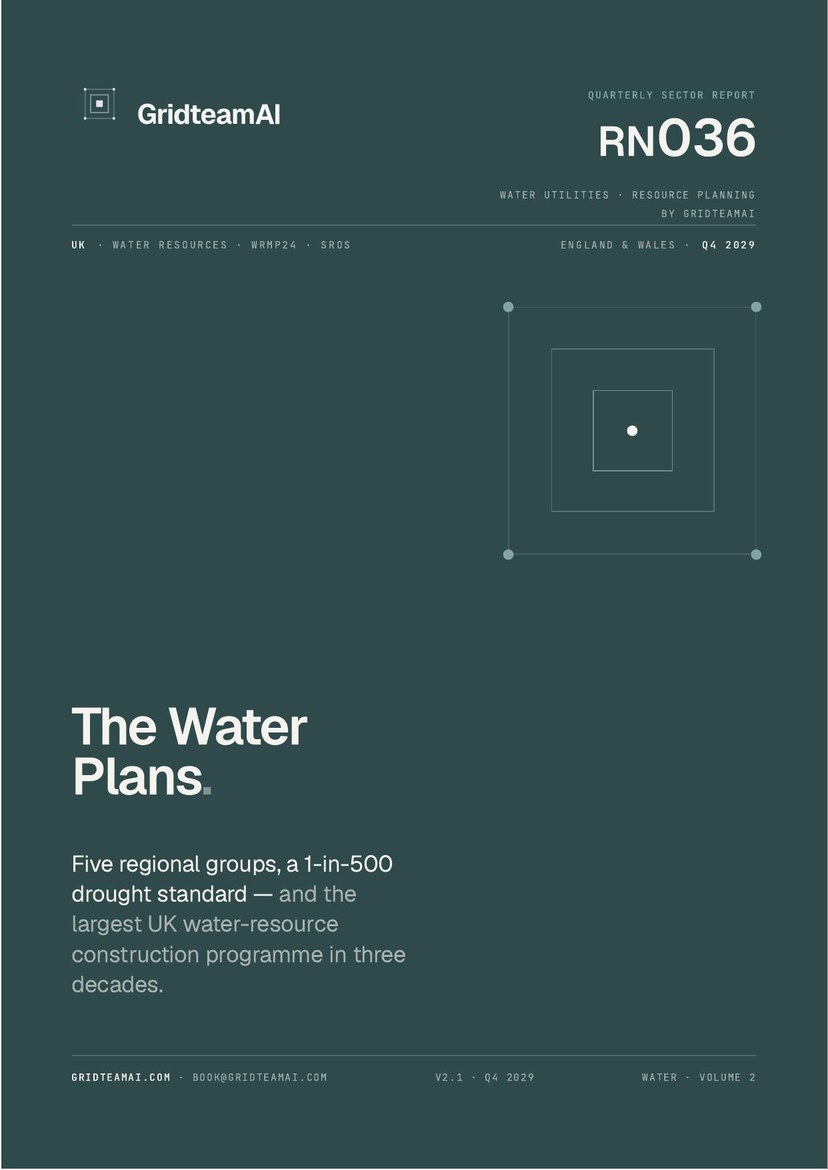 UK Water Resources Management Plans — cover