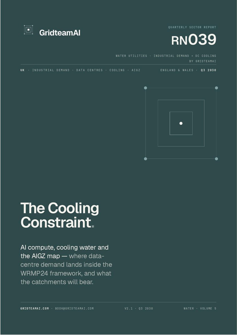 UK Industrial Water Demand + DC Cooling — cover