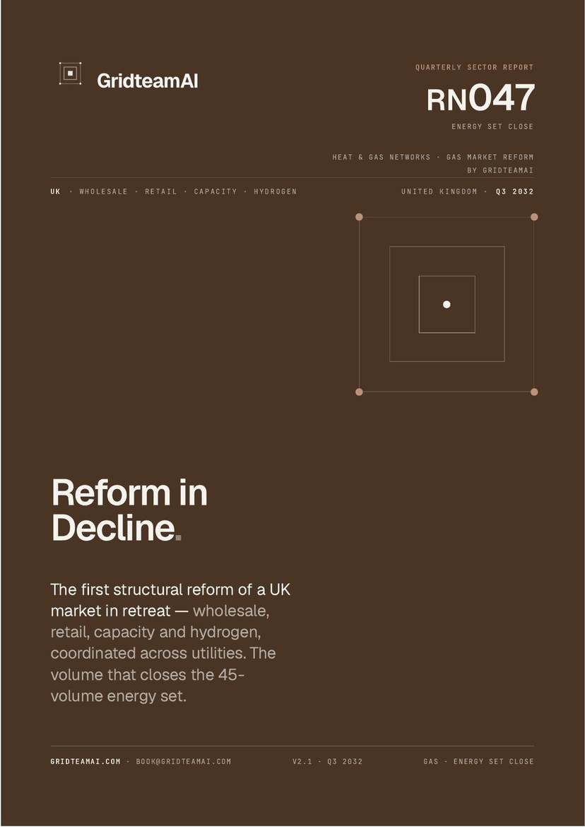 UK Gas Market Reform — cover
